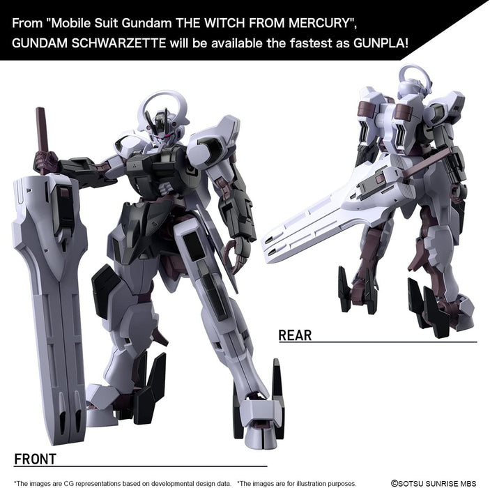 Bandai Gundam - HG 1/44 Gundam Schwarzette - Model Kit