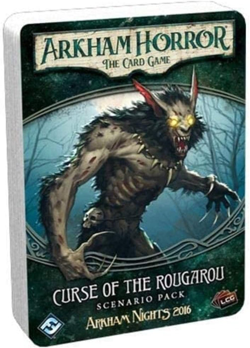 Fantasy Flight Games, Arkham Horror The Card Game: Scenario Pack - 1, Curse of the Rougarou, Card Game, Ages 14+, 1 to 4 Players, 60 to 120 Minutes Playing Time