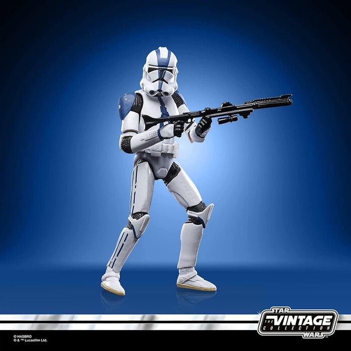 Star Wars Hasbro The Vintage Collection Clone Trooper (501st Legion) Toy, 9.5 CM Scale The Clone Wars Figure