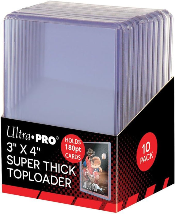 Ultra Pro 3" X 4" Super Thick 180pt Top loader (10 Pack)