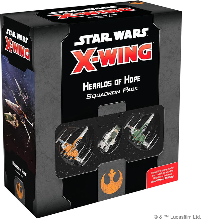 Fantasy Flight Games, Star Wars X-Wing 2nd Edition: Resistance: Heralds of Hope Squadron Pack, Miniature Game, Ages 14+, 2 Players, 45+ Minutes Playing Time