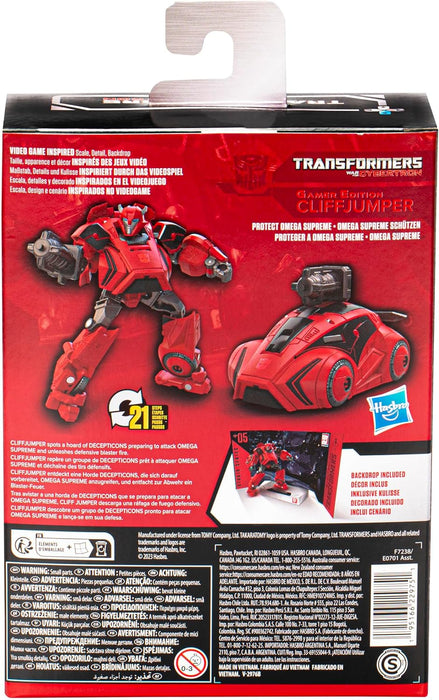 Transformers Studio Series Deluxe War for Cybertron 05 Gamer Edition Cliffjumper 4.5  Action Figure