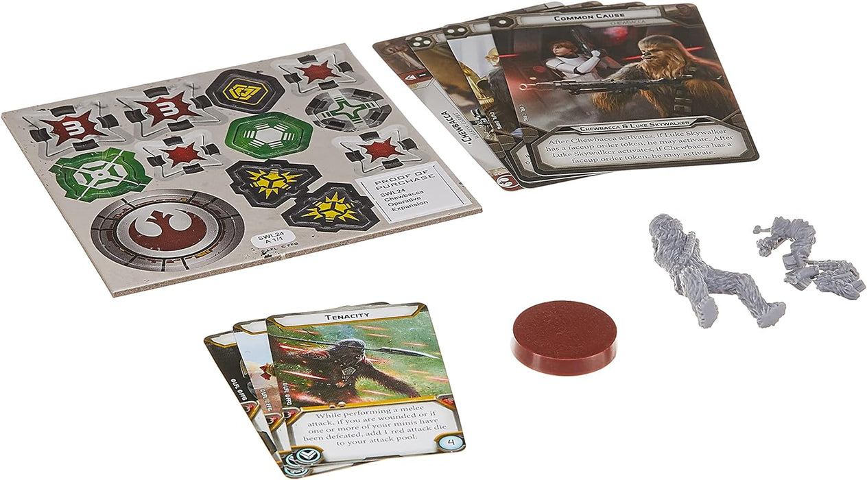 Atomic Mass Games | Star Wars Legion: Rebel Expansions: Chewbacca Operative | Unit Expansion | Miniatures Game | Ages 14+ | 2 Players | 90 Minutes Playing Time