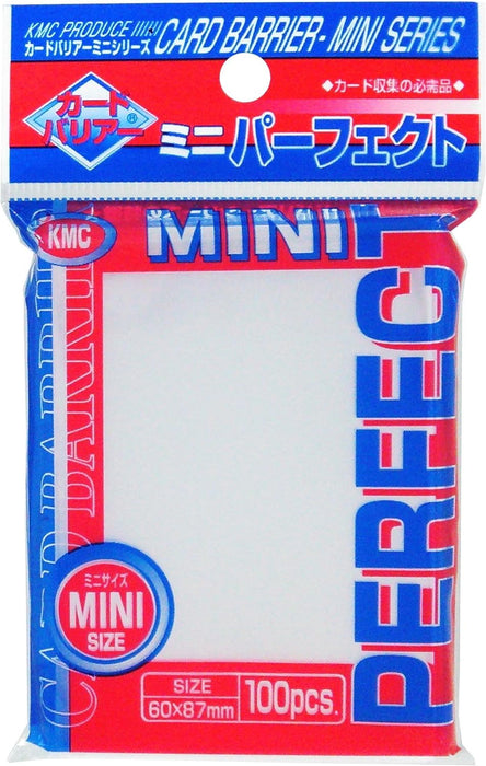 KMC Perfect Barrier Mini Card Sleeves (100 sleeves) 60mm x 87mm - Small Size