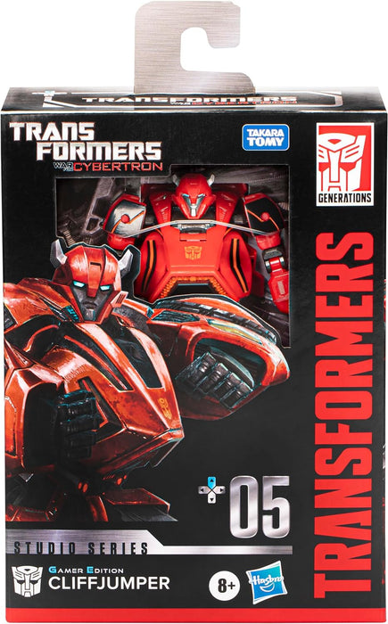 Transformers Studio Series Deluxe War for Cybertron 05 Gamer Edition Cliffjumper 4.5  Action Figure