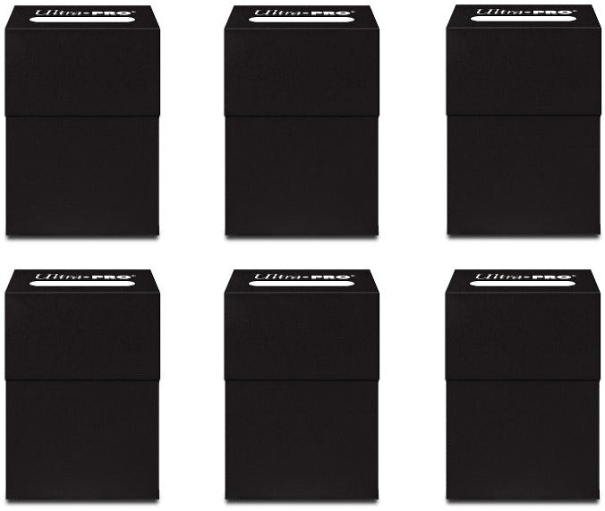 6x Ultra Pro Deck Box - Black